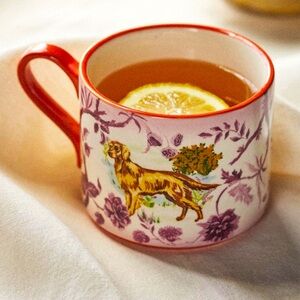 Anthropologie Golden Retriever mug!